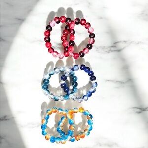 Colorful Beaded Bracelets Set
